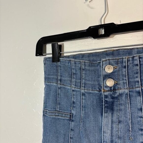 We The Free Jeans Womens 25 Blue High Rise Flare Bell Bottom Jayde Free People - Picture 2 of 7